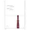 Ouch! Halo Paddle Flog Halo 40cm Rouge